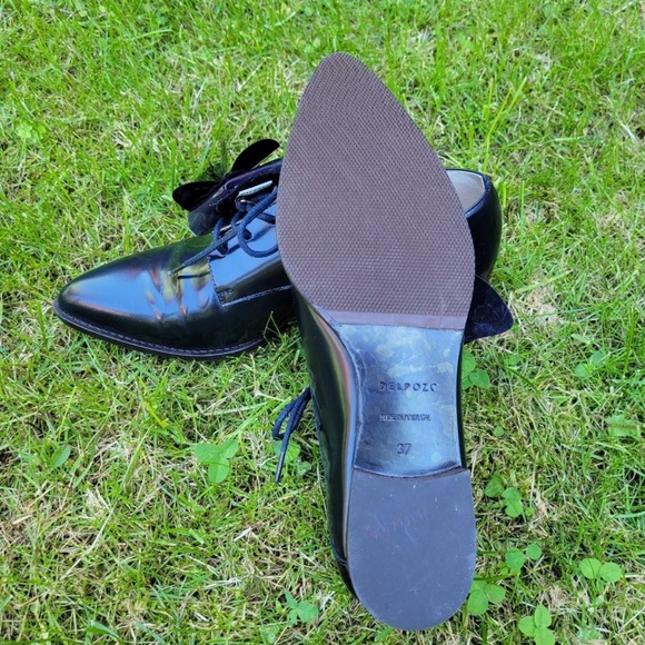 Delpozo Leather Lace up flats - Picture 4 of 7